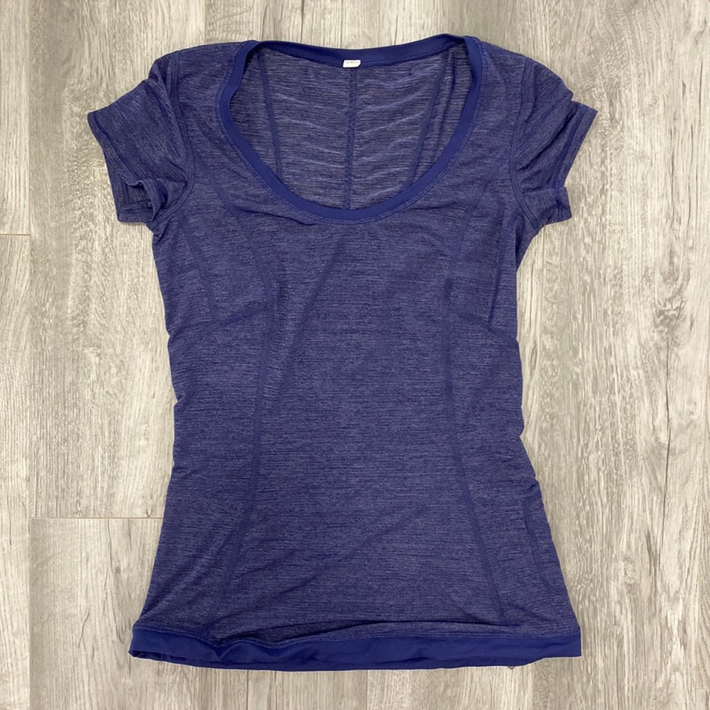 Lululemon Personal Best Willpower Tech Short Sleeve Ruched Scoop Shirt - 2